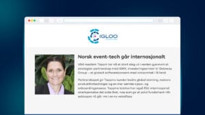 Norwegian Event Igloo Innovation